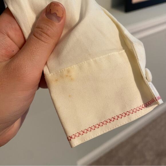 Deadstock Vintage Tulchan Purple Needlepoint Floral Top and Vest Set Small - Picture 7 of 16